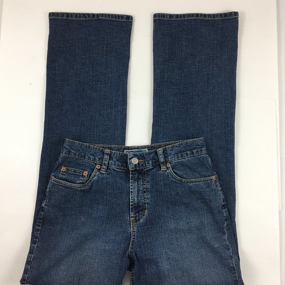 Old Navy Boot Cut At Waist Stretch Jeans Blue Women's Size 6 - Picture 2 of 13